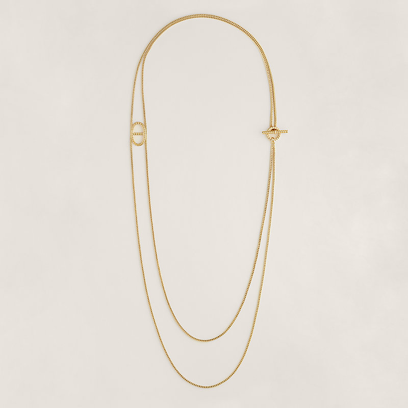 Chaine d'ancre Danae long necklace | Hermès USA